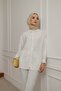 Women's Belted and Stone Detailed Hijab Shirt - 4