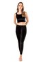 Women's Black Velvet Long Leggings
