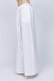Women's White Belted Wide Leg Pants - 2