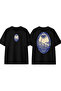 Grand Hotel Design Printed Black Oversize T-Shirt
