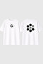 Who Next Design Printed White Oversize T-Shirt