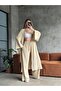 Women's Casual Wrinkled Textured Long Kimono Jacket and Pants Set – Seasonal Oversize Comfortable Set - 3