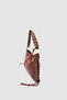 Rosua Tassel and Lace Detailed Ringed Hobo Shoulder Bag Brown - 4