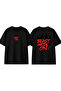 Beast Mod on Design Printed Black Oversize T-Shirt