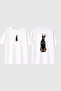 Doberman 5 Design Printed White Oversize t Shirt