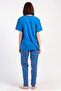 Women's Blue Oversize T-Shirt - 3