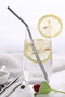 Steel Straw Stainless Steel Metal Soft Drink Straw and Straw Cleaning Brush Set 5 Pieces - 3