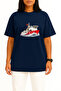 Oversize Yavuz Drilling Ship between the Waves Chest and Back Printed Unisex T-Shirt - 3