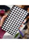 Ele Takmalı Wicker Weave Pattern Black Portfolio Wallet with Plenty of Card Holders