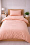 Single Solid Color Duvet Cover Set with Elastic Sheet