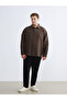 Big Size Regular Fit Long Sleeve Linen Look Men's Shirt - 2