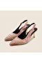 Firuze Embroidered Detail Low Heel Shoes - 4