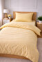 Single Solid Color Duvet Cover Set with Elastic Sheet - 2