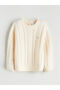 Rmz Gi̇yi̇m Farkiyla Zero Roba Collar Long Sleeve Girls' Sweater