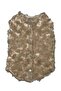 Plush Dog Vest Beige Rose Plush Snap Closure - 2