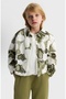Limi̇ Girl's Embossed Floral Detailed Jacket Soft Textured Lycra Loose Pants 2-Piece Set - 2