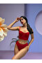 Red Supported Glitter Bustier Set - 2