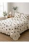 Ruffled Heart & Bow Pattern Duvet Cover Set Without Sheets 100% Cotton, Stylish and Romantic Bedroom Set
