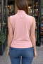 Women's Sleeveless Turtleneck Knitwear Blouse Slim Fit Seasonal Basic - 3