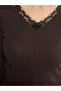V-Neck Lace Detailed Blouse - 3