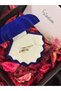 Adjustable Gold Steel Ring with Crystal Star Stone in Oyster Box - 2