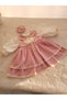 Powder Vintage Lace Detailed Double Layered Skirt Dress - 2