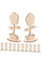 Wooden Flowers Painting Set – 20 Pieces Laser Cut 10X6 cm |   Creative Painting Activity for Children - 4