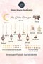 Pastel Colored Hanging Ramadan Lanterns Glass Wall Door Sticker Set Ramadan Ornament - 5