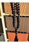 Natural DZi Agate Misbaha 33 Beads | Black & White Striped Prayer Tasbih - 3