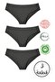 Women's 3-Pack Heart Bikini Panties 100% Cotton Panties Made in Turkey - 2