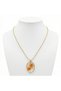 316L Anti-Tarnish Steel Gold Color Flower Motif Women's Necklace - 3