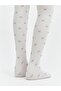White Bow Detail Girls' Thin Pantyhose 2-Pack (S6) - 3