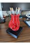 Boxing Glove Shaped 3D Printed Pen Holder - Desktop Organizer - Red 15X12X11 cm
