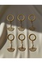 Gold Fan-Shaped Keychain - Gift, Henna, Promise, Engagement, Circumcision, Bride, Birthday (10 Pieces) - 3