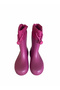 Konçlu Plush Emoji Girls' Rain Boots 26-35 Fuchsia - 5