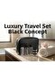 6-Piece Luxury Travel Set |   Airplane Type Plastic 100ml Bottle and Acrylic Cream Jar Set (with Bag) - 3