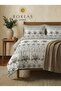 Lydia Cotton Elastic Sheet Double Duvet Cover Set 200X220 cm Gray