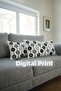 Punch Embroidery Pattern 3D Digital Printed Geometric Pattern Gray Theme 2-Piece 30X50 Throw Pillow Cover