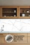 White Gray Detail Pattern between Kitchen Countertops, Marble Foil Coating Sticker, Foil Print, 100X60 cm