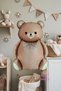Brown Teddy Bear Foil Balloon Happy Birthday Banner Pennant Set of 10 Latex Balloons - 3