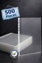 500 Pcs File Bags A4 Transparent Office File (Foy)