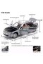 Bmw 760 Car Bmw 7 Series Car 1:24 Diecast Metal Model Car Collectible Car with Sound Light - 3