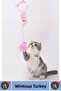 Pet Pet Engaging Cute Educational Elastic Springy Hangable Plush Cat Play Fishing Rod 100 cm - 2