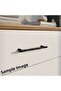 Drawer Handle 160 mm Black Modern Design Durable Cabinet Door Handle Furniture Accessory - 5