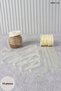 10 Pieces of Cream Organza Tulle Ribbon 1 cm 22 Meters - Bundle, Wedding, Engagement, Dowry, Gift, Decoration, Party