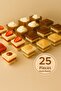 25 Pieces 200 Cc Hard Plastic Cubic Bowls – Transparent, Durable and Practical