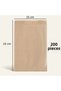 Kraf Şamua Paper Bag 15X24 cm 200 Pieces - Food-Grade Gift Packaging Paper Bag