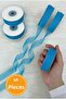 5 Pieces of Organza Tulle Ribbon Circumcision Blue 2 cm 22 Mt, Bundle, Dowry, Gift, Packaging, Decoration, Wedding
