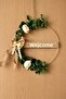Welcome Eucalyptus and White Rose Detailed Modern Door Ornament Wall Decor Gift - 3