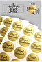 Auspicious Ramazans Gold Stickers with Black Printing - 40 Pieces